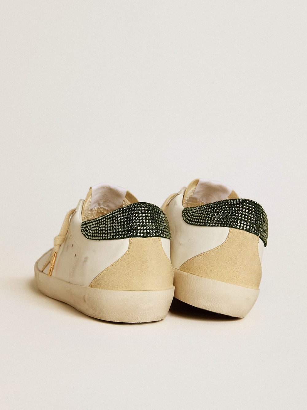 Golden Goose Women’s Super-Star LTD with leather star and Swarovski crystals heel tab