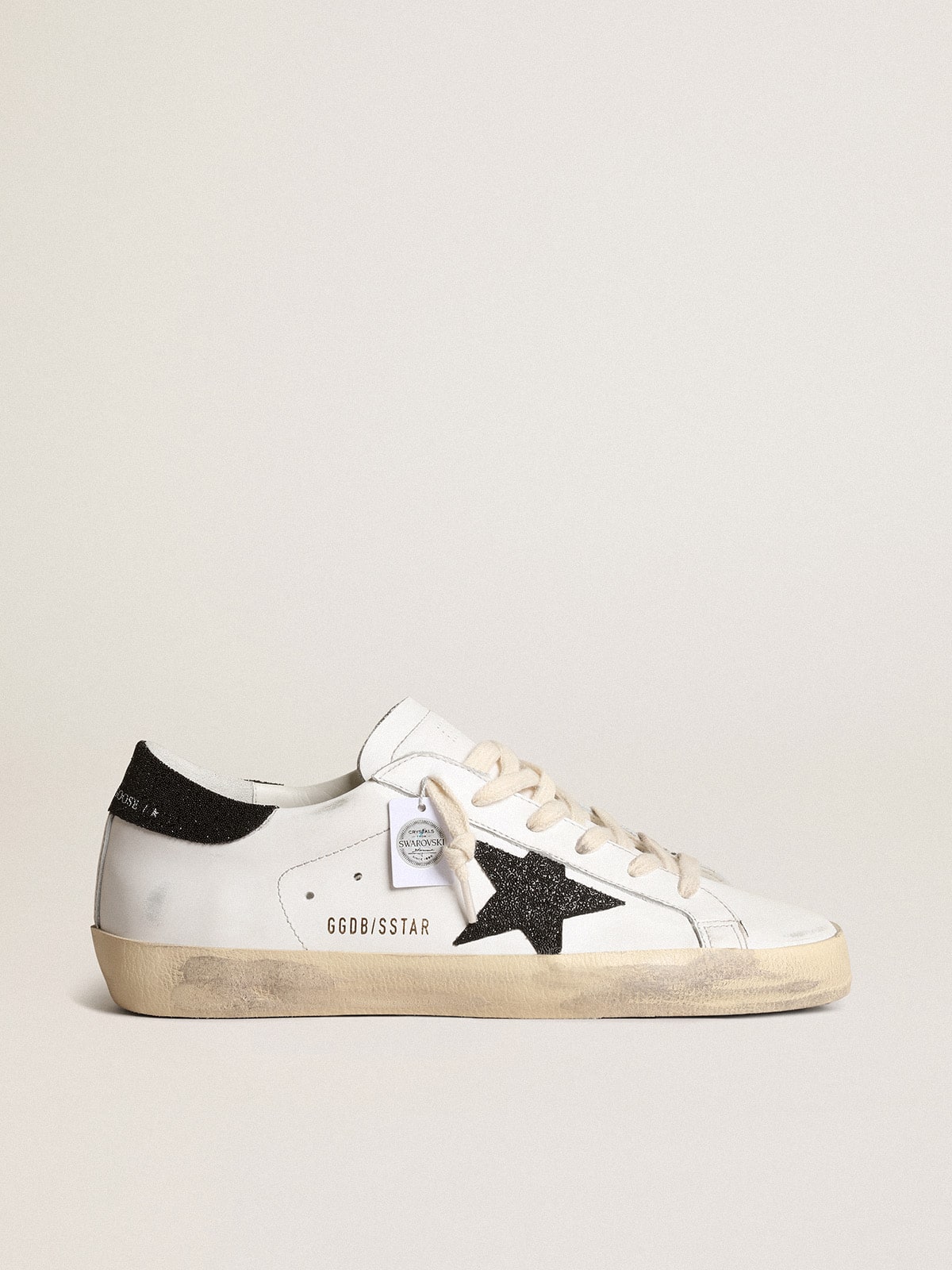 Golden Goose Sneaker black Swarovski crystals Super-Star LTD for women | Golden Goose