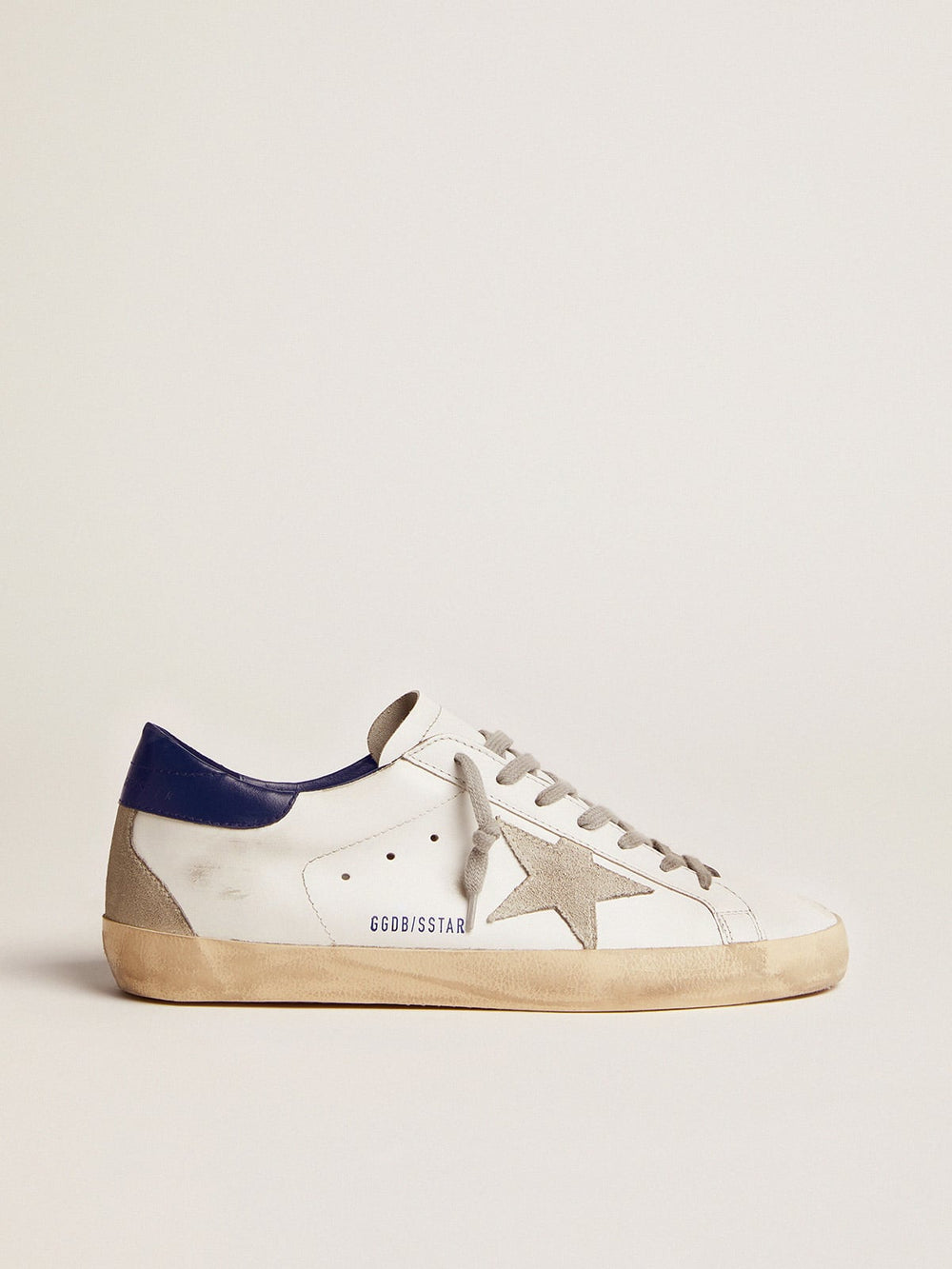 Golden Goose Women's blue and white Super-Star sneakers | Golden Goose