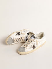 Golden Goose Super-Star with silver Swarovski crystal tongue