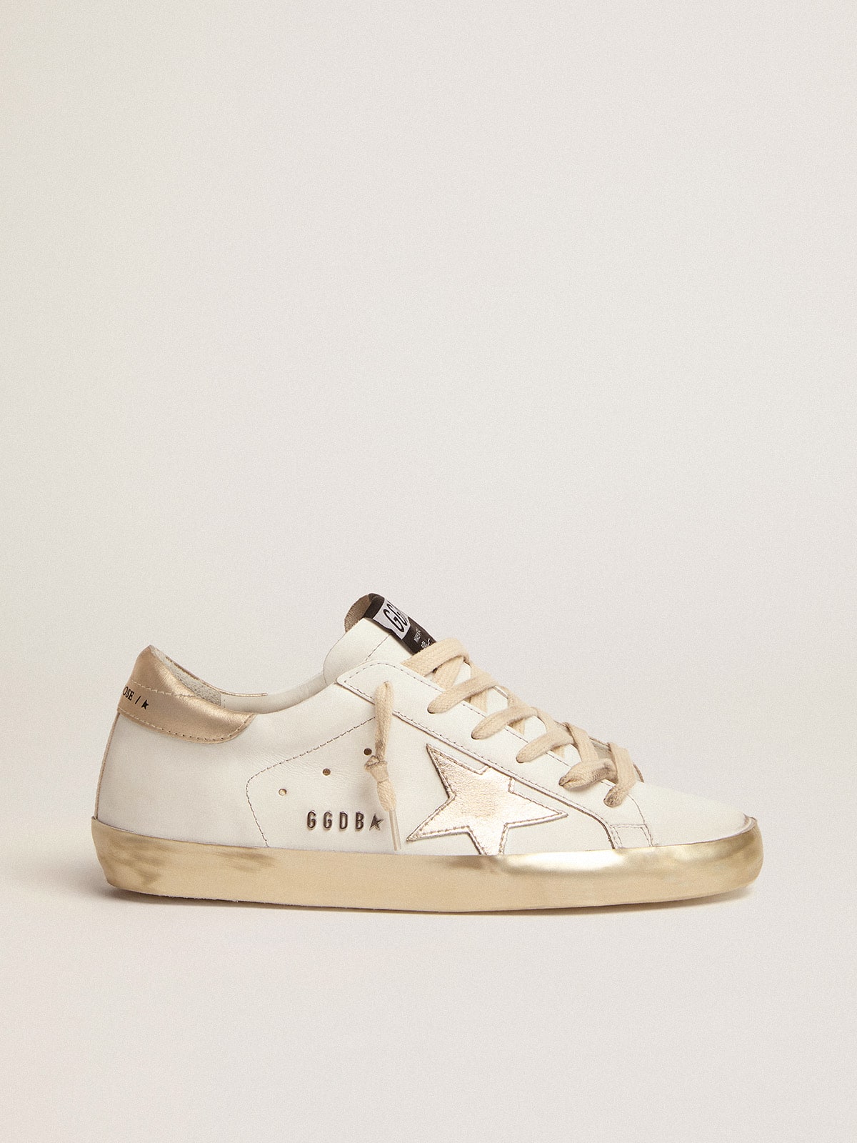 Golden Goose Women’s Super-Star sneakers with gold foxing | Golden Goose
