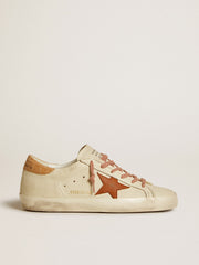 Golden Goose Women’s Super-Star with leather star and crocodile-print leather heel tab