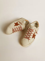 Golden Goose Women’s Super-Star with leather star and crocodile-print leather heel tab