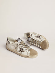 Golden Goose Women's Super-Star with zebra print pony skin star