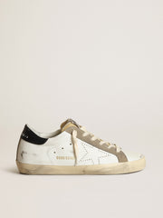Golden Goose Women's Super-Star with perforated star and midnight blue heel tab