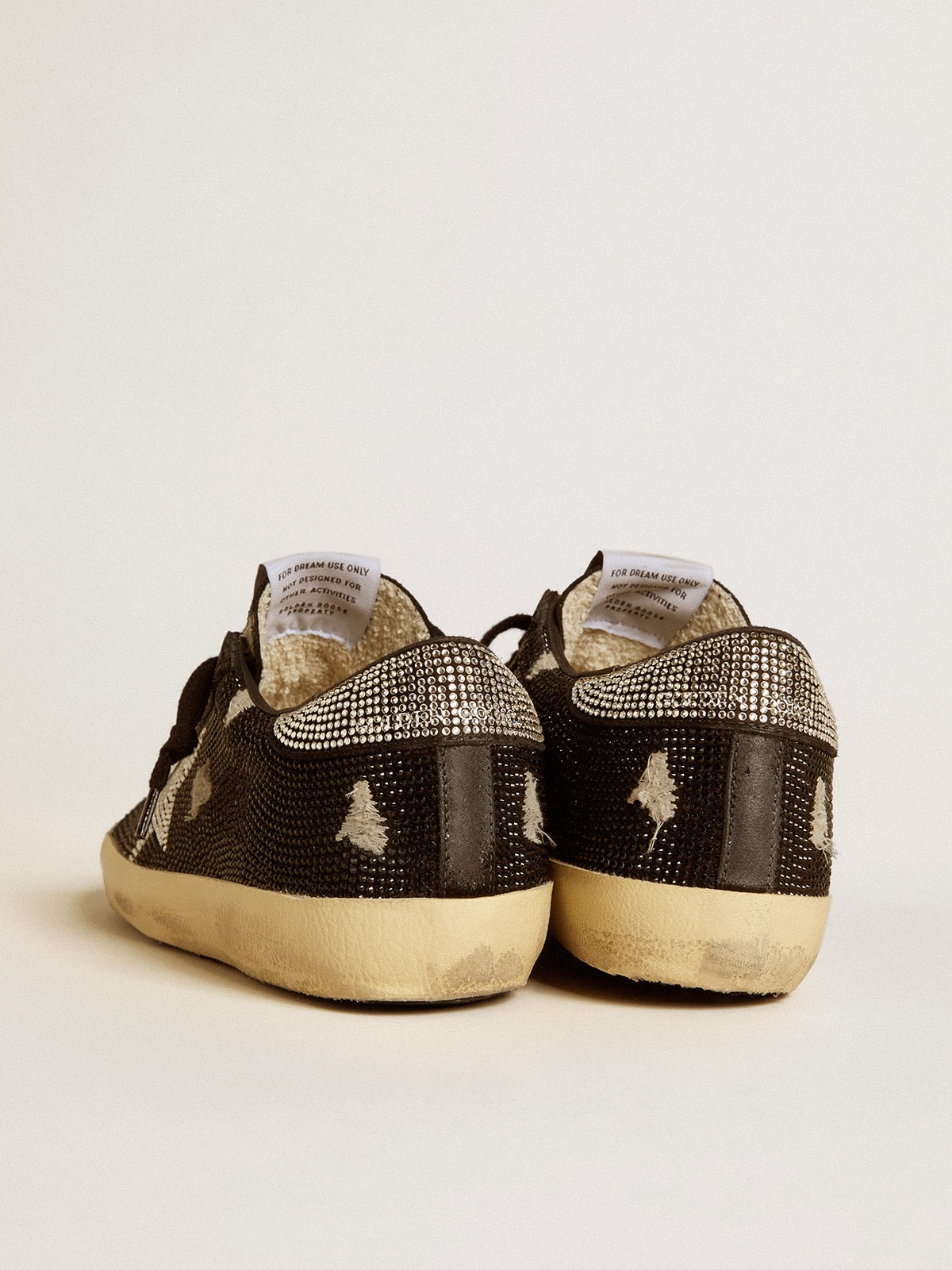 Golden Goose Women's Super-Star in suede and Swarovski crystals with silver star