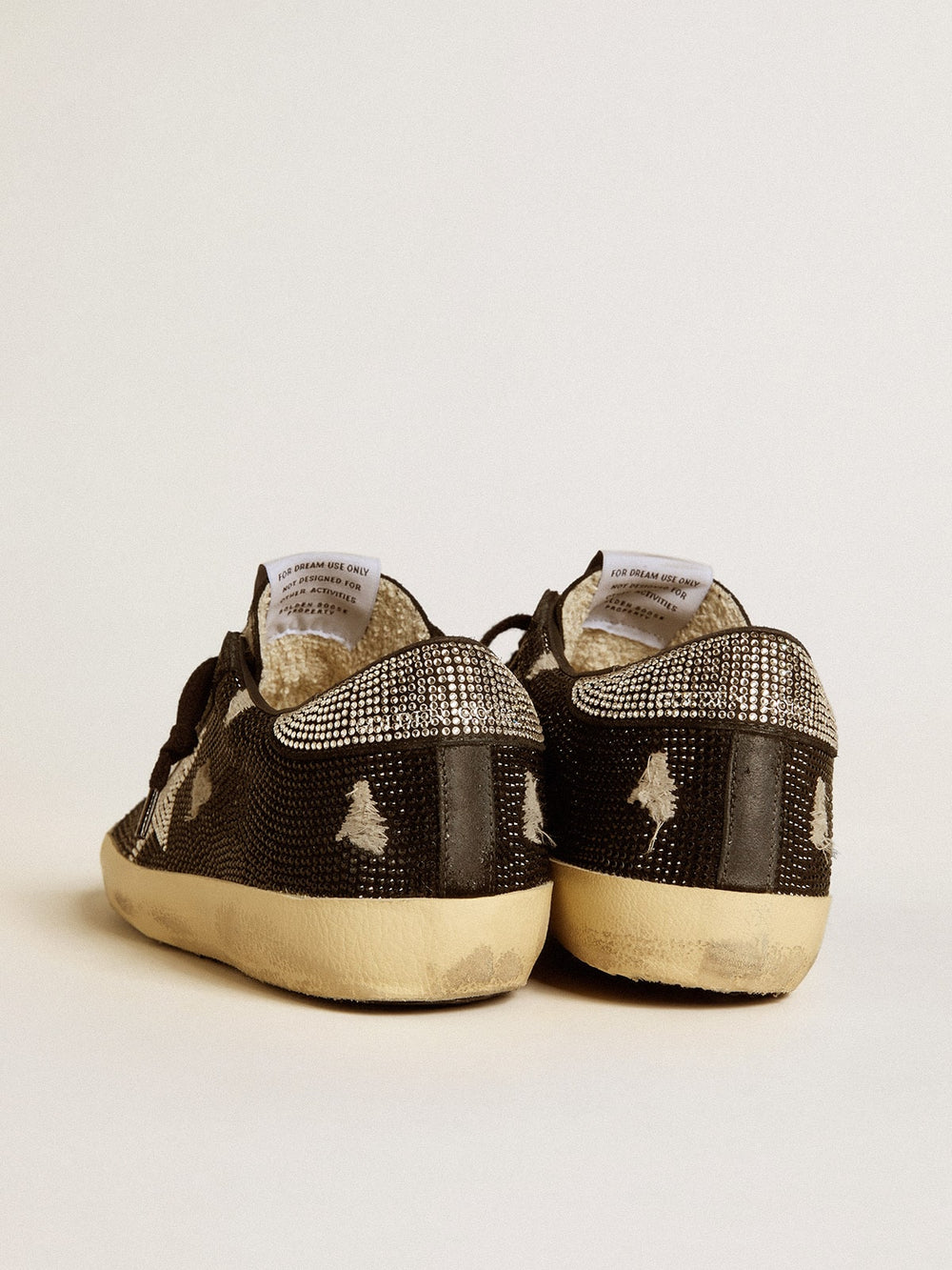 Golden Goose Women's Super-Star in suede and Swarovski crystals with silver star