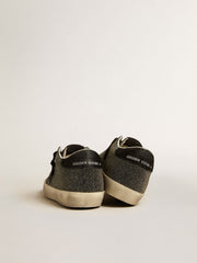 Golden Goose Women’s Super-Star in black Swarovski crystals with black suede star