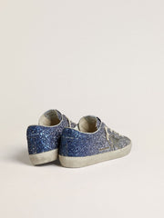 Golden Goose Super-Star LTD in multicolor glitter with silver metallic leather star