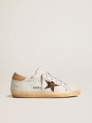 Golden Goose Women's Super-Star in nappa leather with pony skin star and suede heel tab