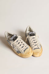 Golden Goose Women’s Super-Star LAB with white star and Swarovski glitter upper