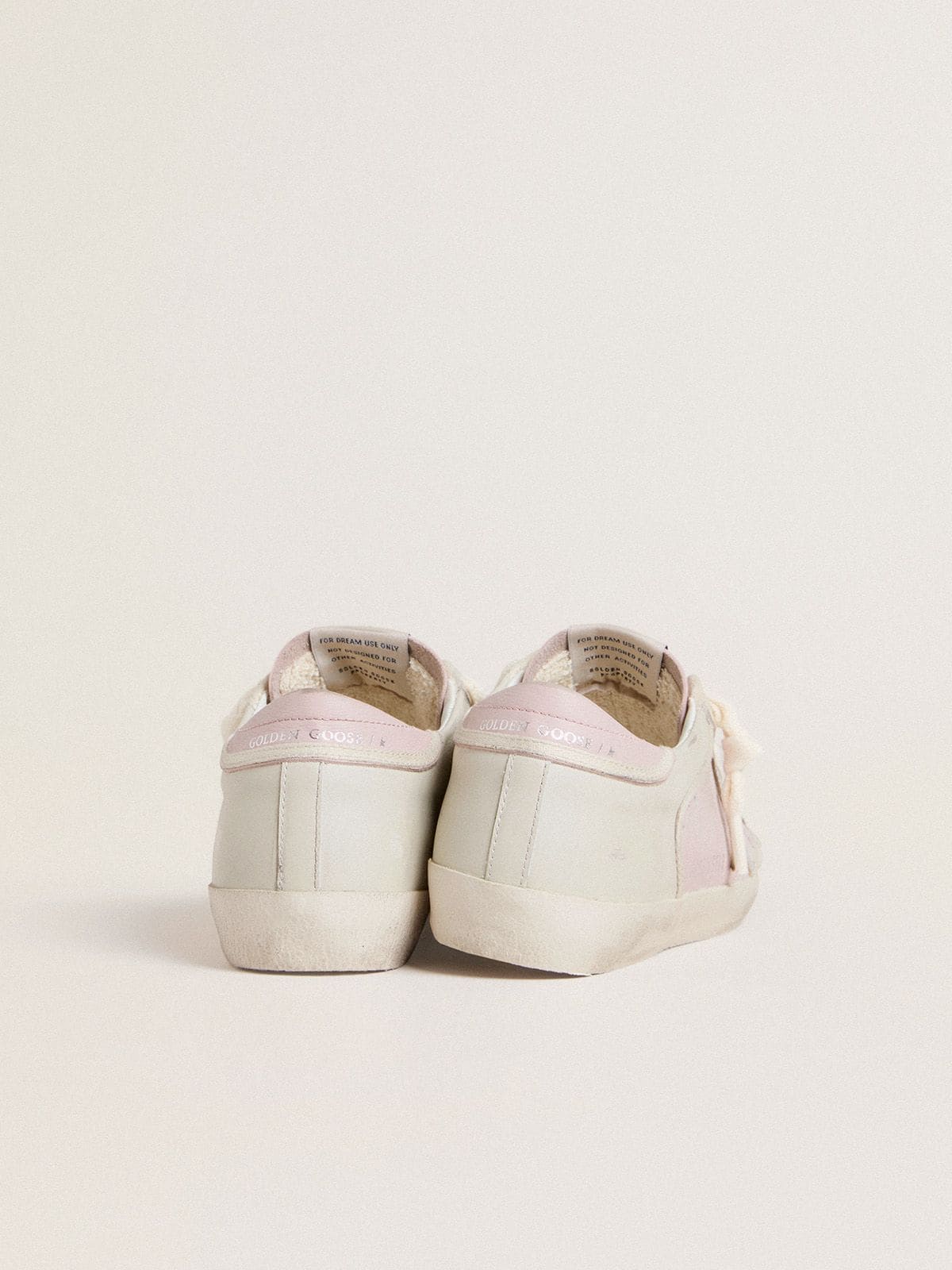 Golden Goose Super-Star LTD in pink leather with silver foiled leather star and pink leather heel tab