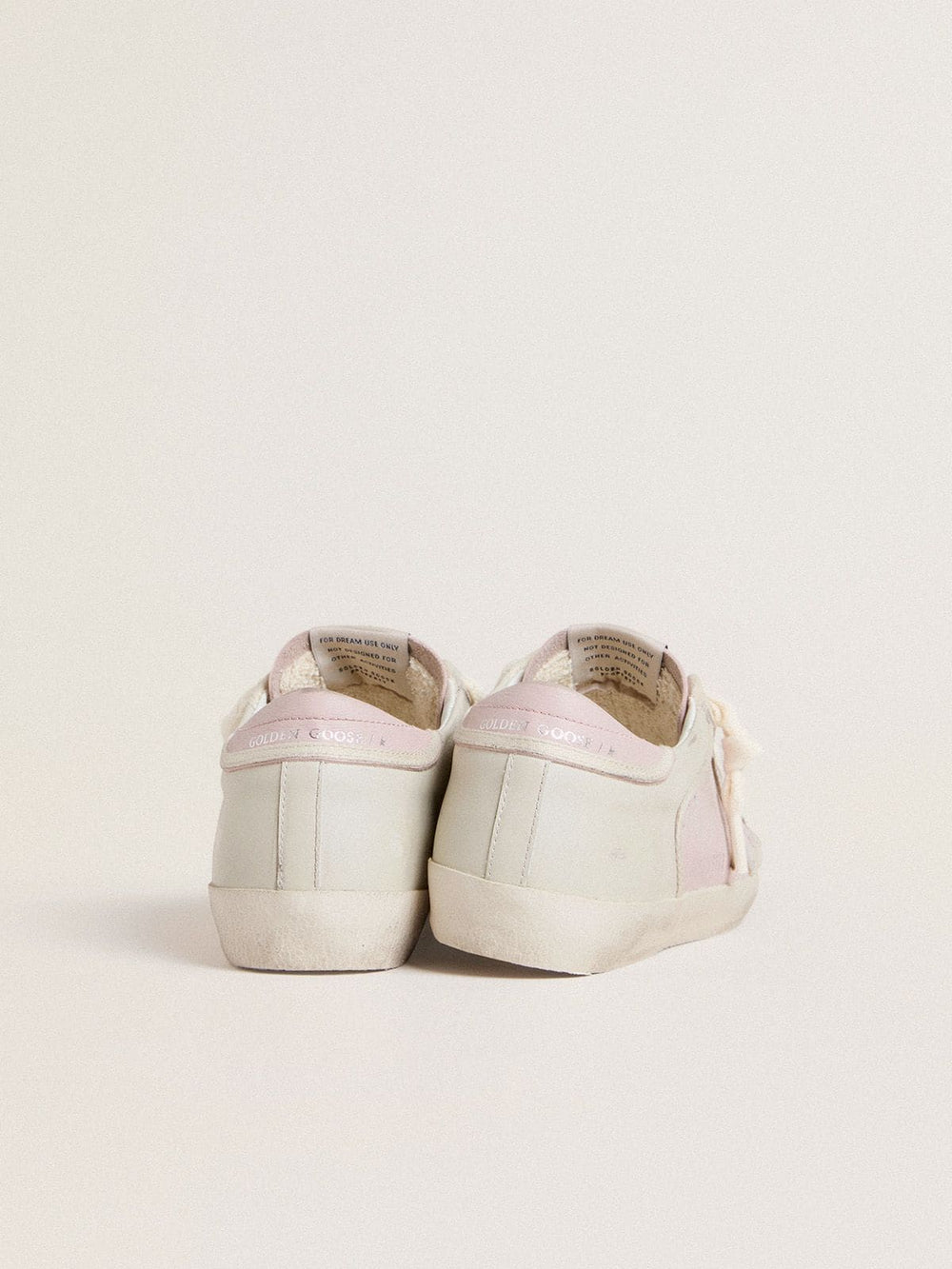 Golden Goose Super-Star LTD in pink leather with silver foiled leather star and pink leather heel tab