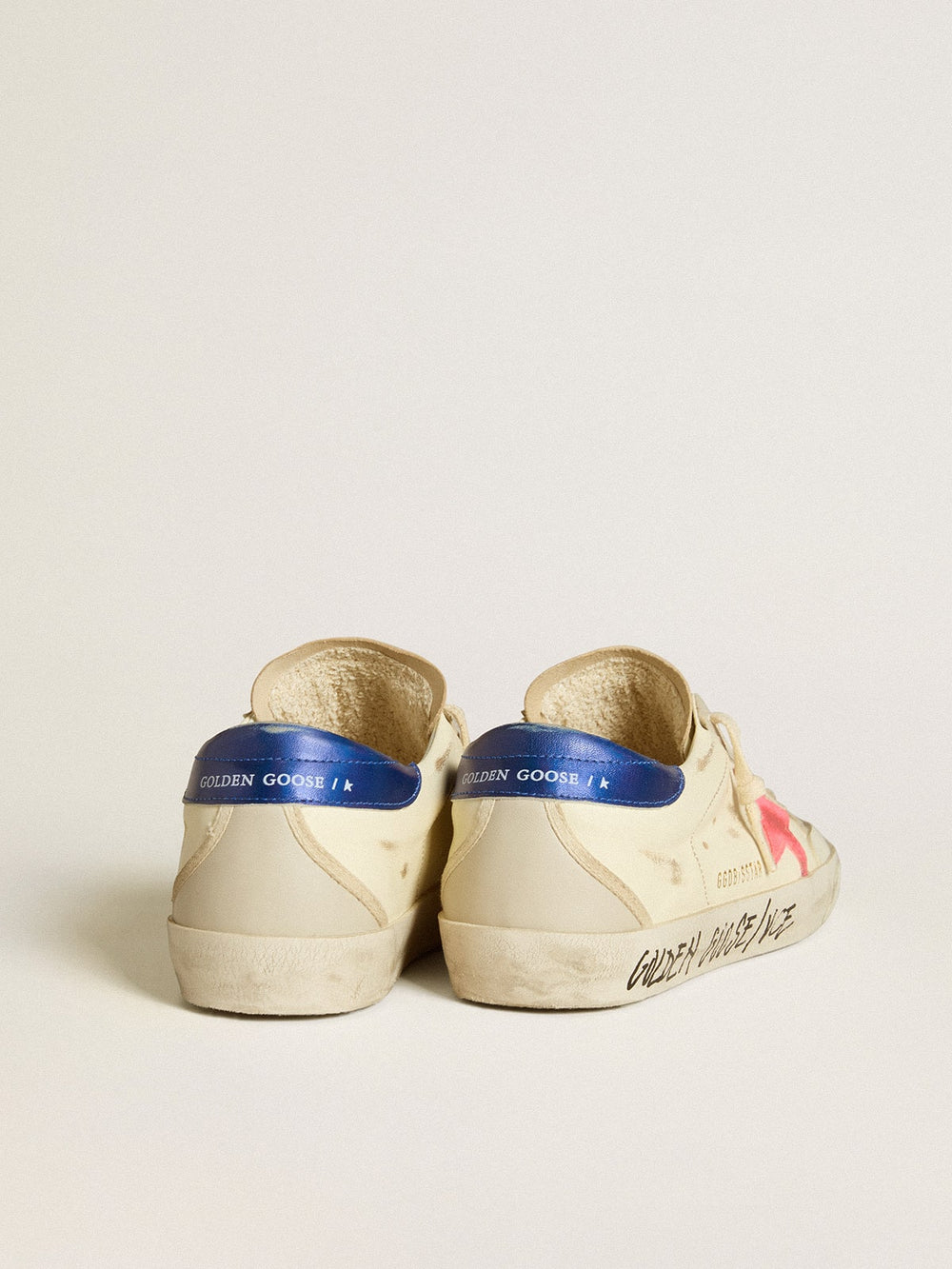Golden Goose Women’s Super-Star in nappa with suede star and metallic leather heel tab