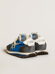 Golden Goose Women’s Marathon with blue nylon upper and white star