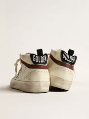 Golden Goose Mid Star LTD in white nappa leather with silver glitter star
