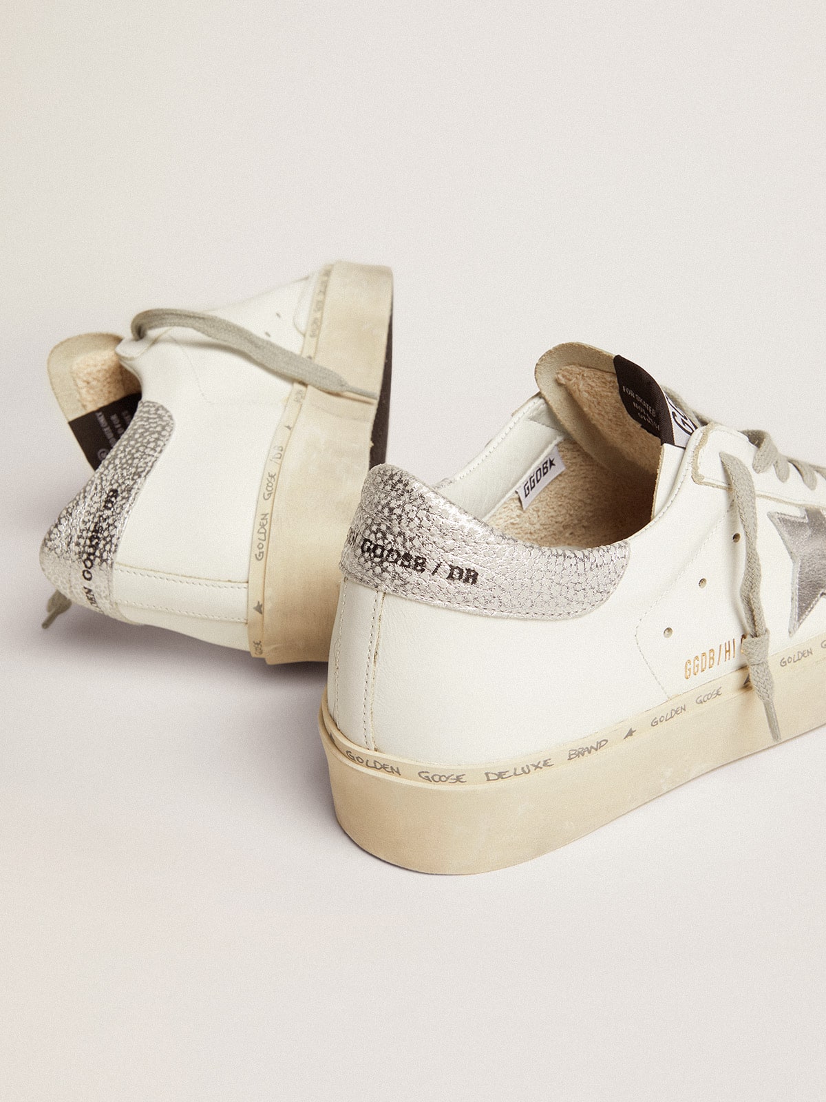 Golden Goose Women’s Hi Star sneakers with silver heel tab | Golden Goose