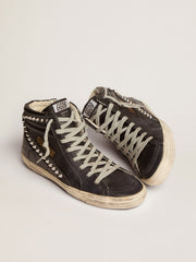 Golden Goose Women’s Slide high-top sneakers with studs | Golden Goose