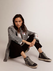 Golden Goose Women’s Slide high-top sneakers with studs | Golden Goose