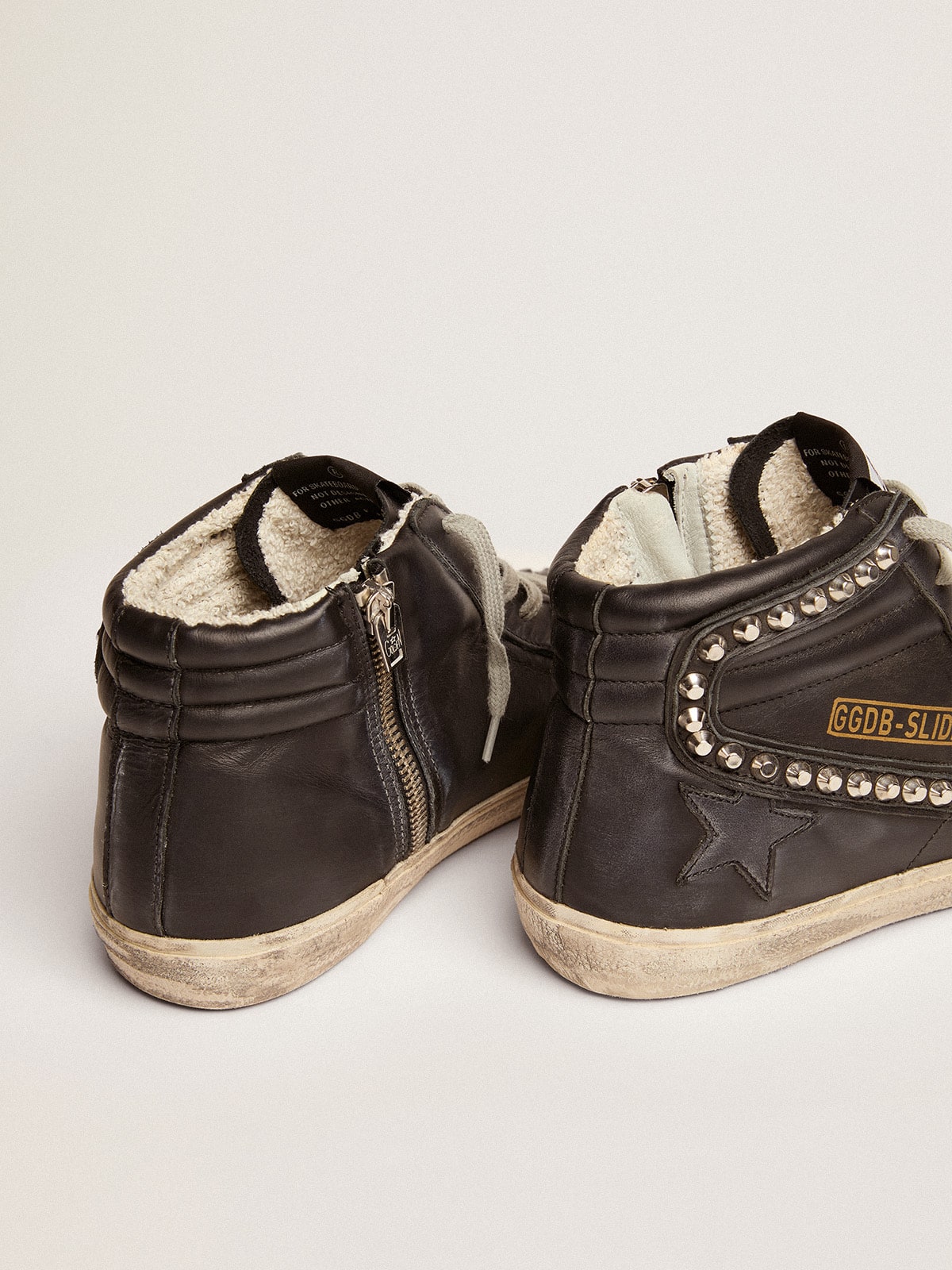 Golden Goose Women’s Slide high-top sneakers with studs | Golden Goose
