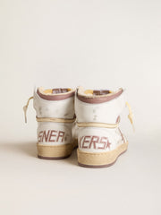 Golden Goose Sky-Star in white leather with pink leather star