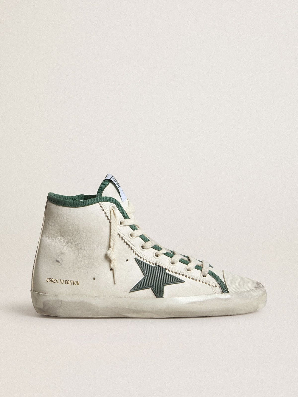 Golden Goose Women's Francy LTD in nappa leather with green rubber star