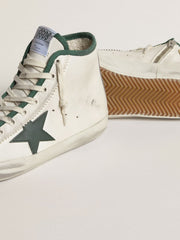 Golden Goose Women's Francy LTD in nappa leather with green rubber star