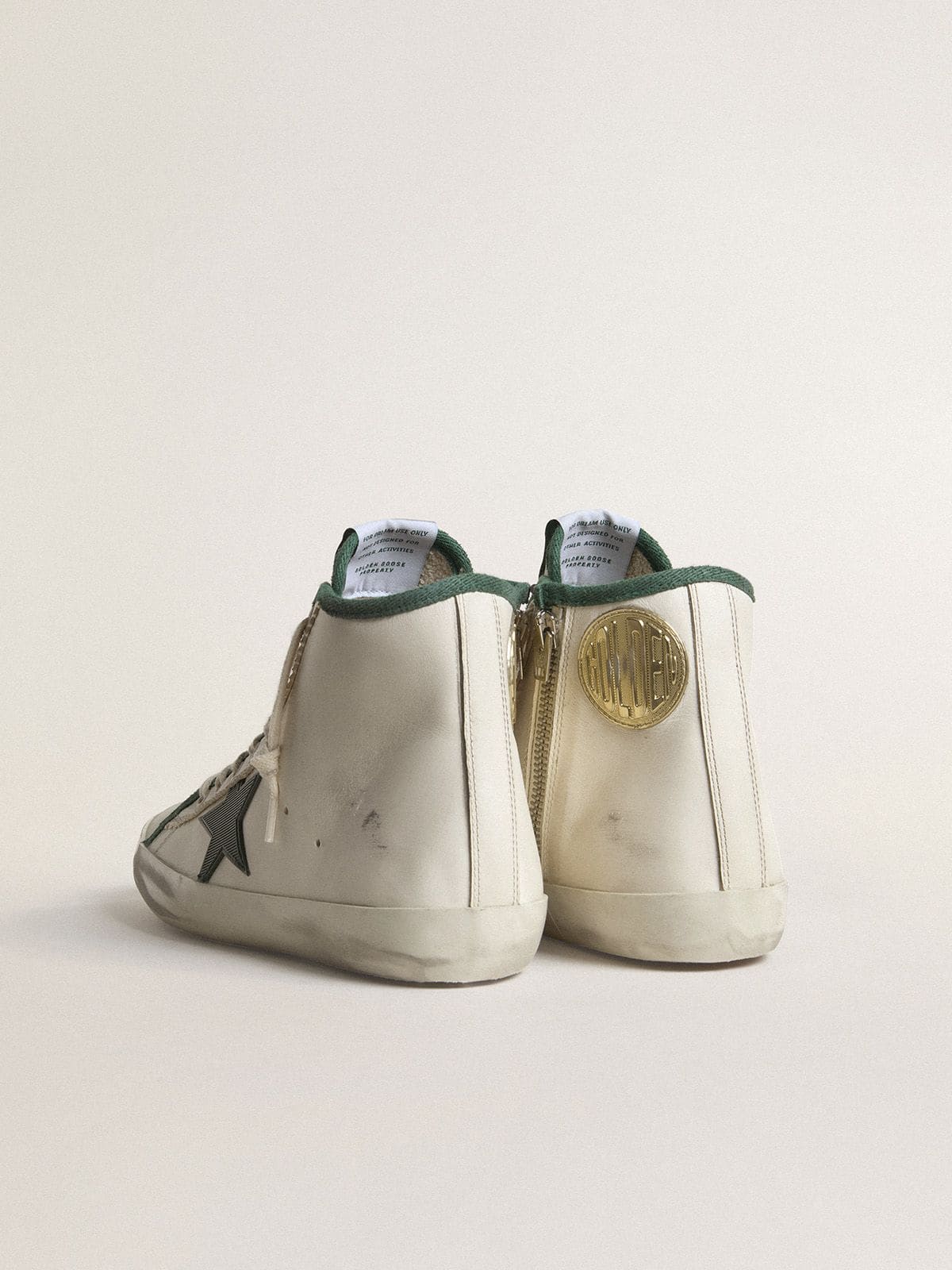 Golden Goose Women's Francy LTD in nappa leather with green rubber star