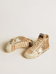 Golden Goose Francy Penstar in sequins with leather star and suede inserts