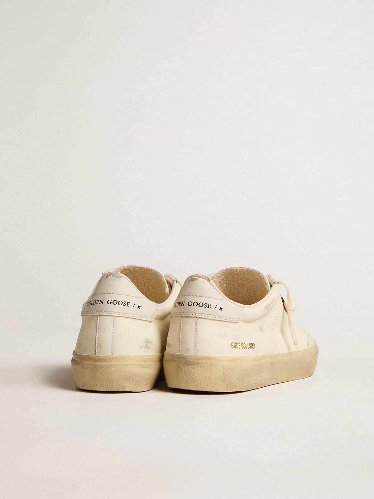Golden Goose Women's Soul Star in white nappa with white leather heel tab