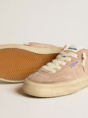 Golden Goose Women's Soul Star in pink suede with milk-white leather heel tab