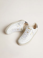 Golden Goose Women's Soul Star in white leather with black leather heel tab