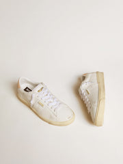 Golden Goose Matchstar in leather with peach pink heel tab