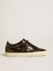 Golden Goose Women's Soul Star in black patent leather with black leather heel tab