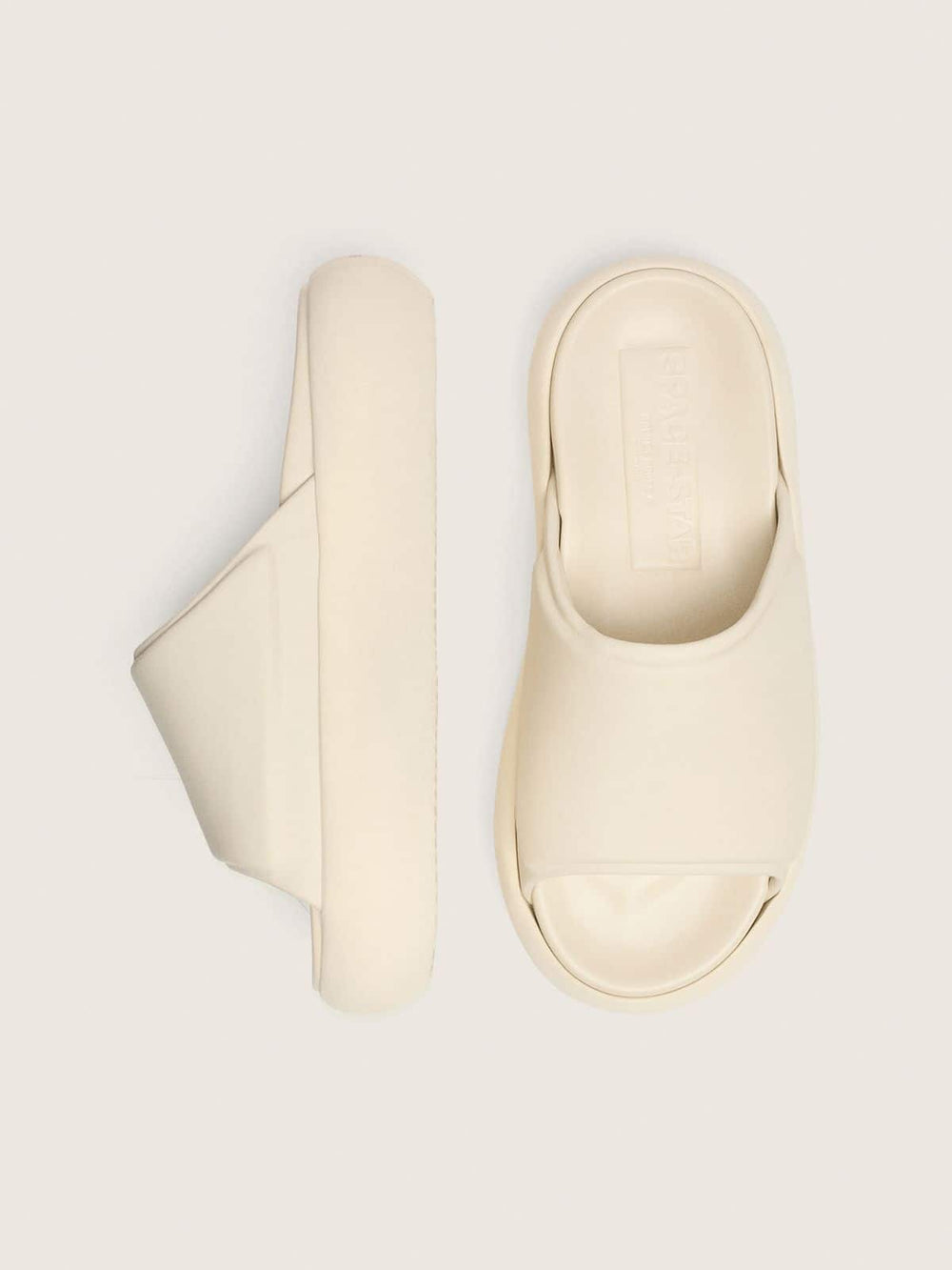 Golden Goose Women's Space-Star slip-ons in white leather