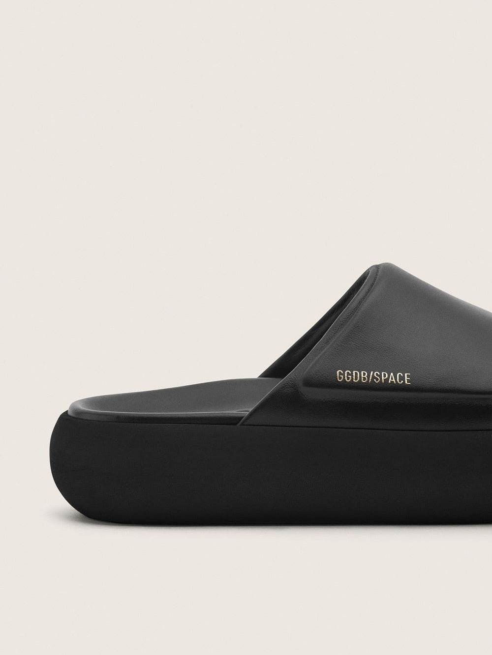 Golden Goose Women's Space-Star slip-ons in black leather