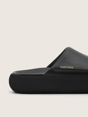 Golden Goose Women's Space-Star slip-ons in black leather