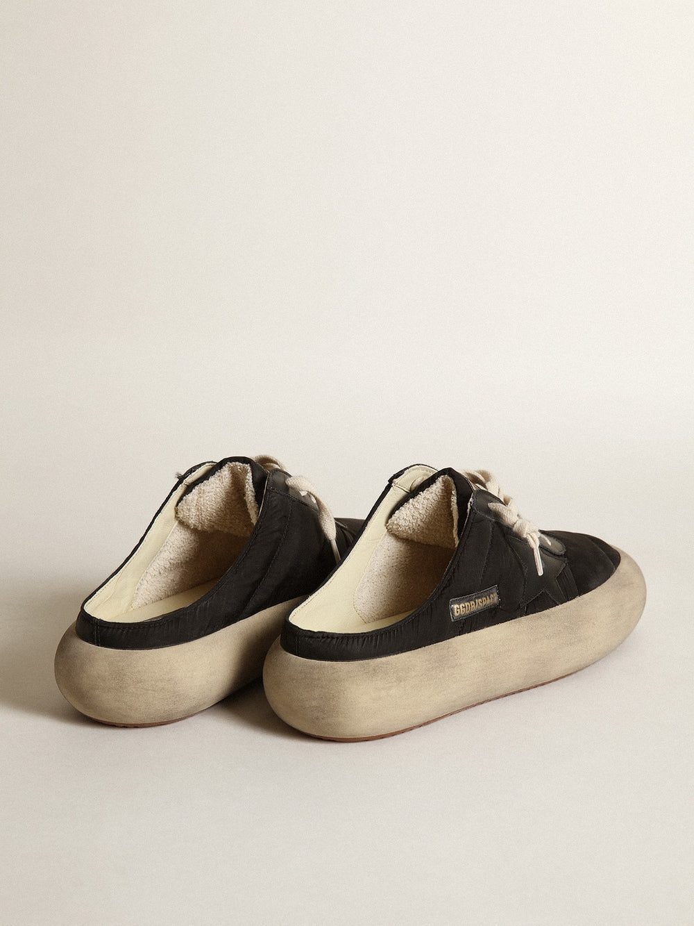 Golden Goose Women's Space-Star Sabots with leather star and shearling lining