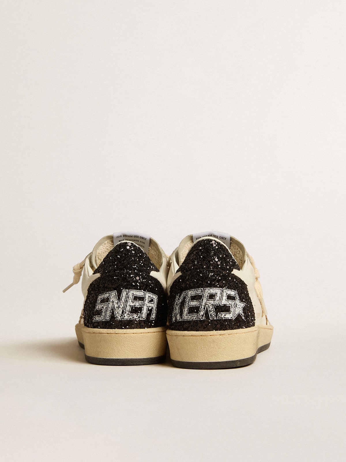 Golden Goose Women’s Ball Star  in nappa and suede with glitter star and black heel tab