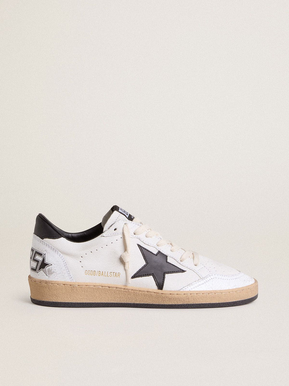 Golden Goose Women's Ball Star in nappa with black star and black heel tab