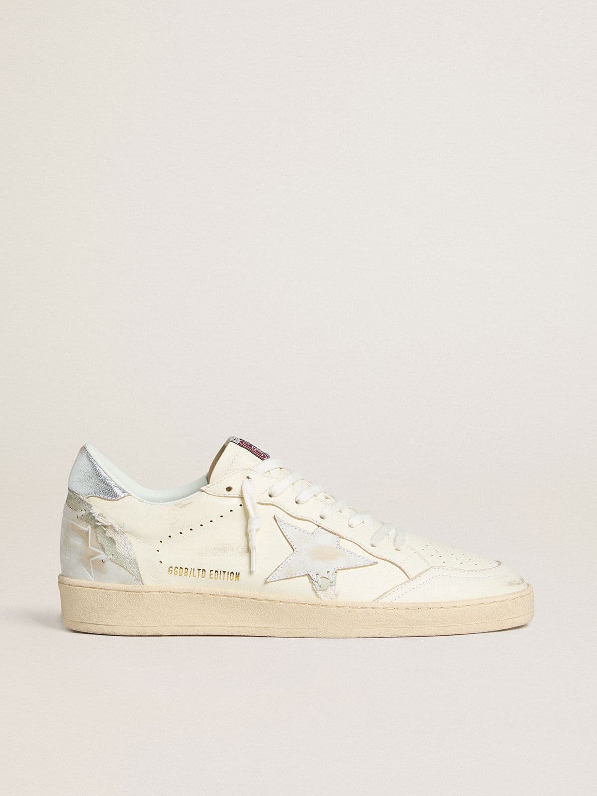 Golden Goose Women’s Ball Star LTD with patchwork star and metallic leather heel tab