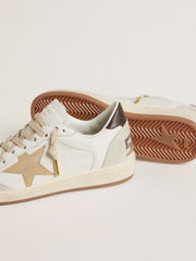 Golden Goose Women’s Ball Star LTD with beige star and black heel tab