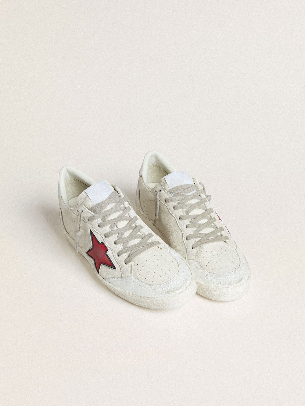 Golden Goose Women’s Ball Star LTD with red star and silver heel tab