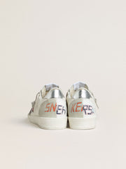 Golden Goose Women’s Ball Star LTD with red star and silver heel tab