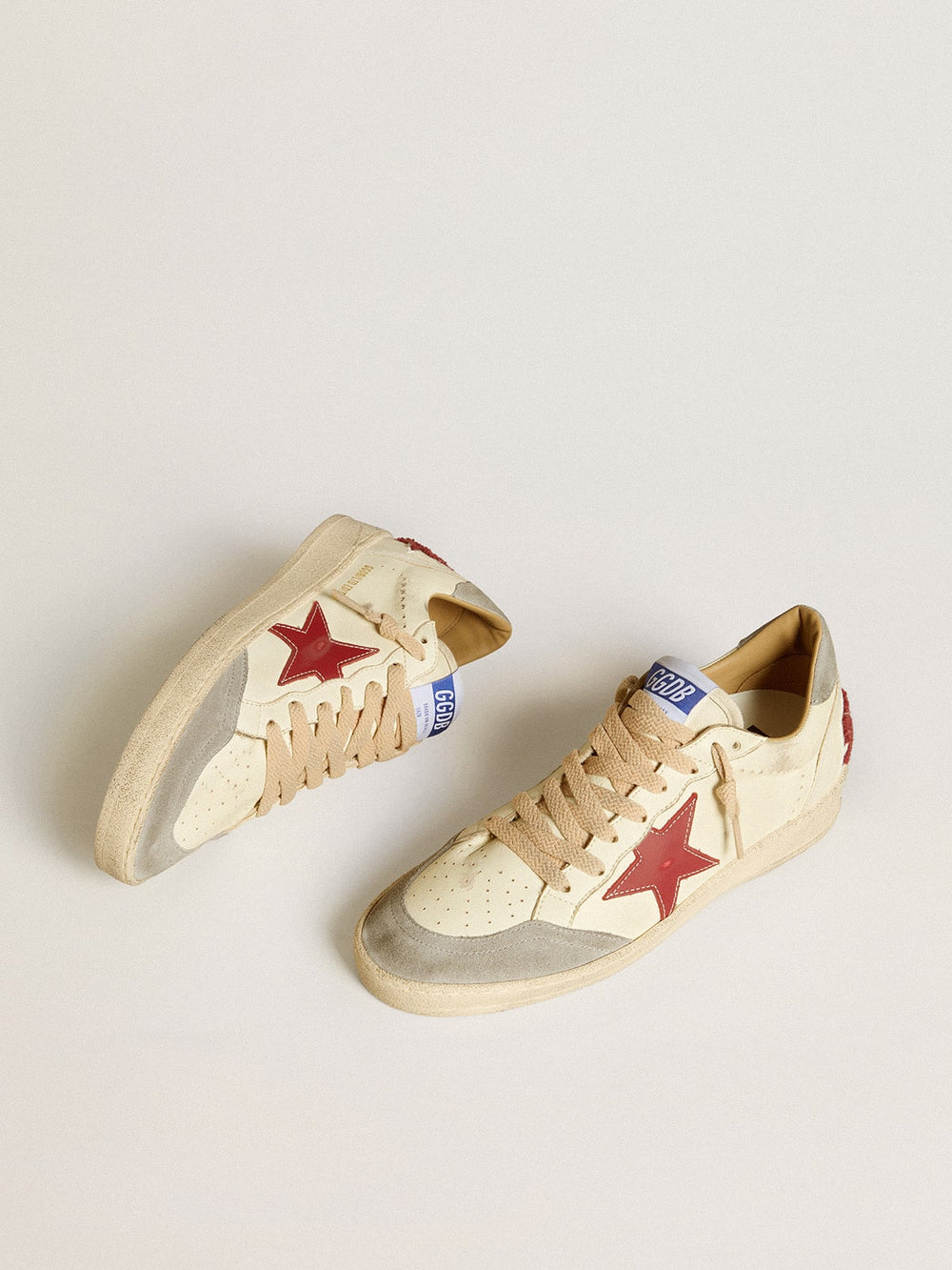 Golden Goose Women's Ball Star LTD in nappa with leather star and silver suede heel tab