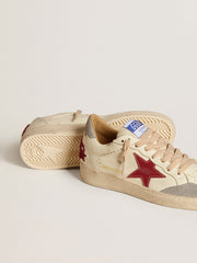 Golden Goose Women's Ball Star LTD in nappa with leather star and silver suede heel tab