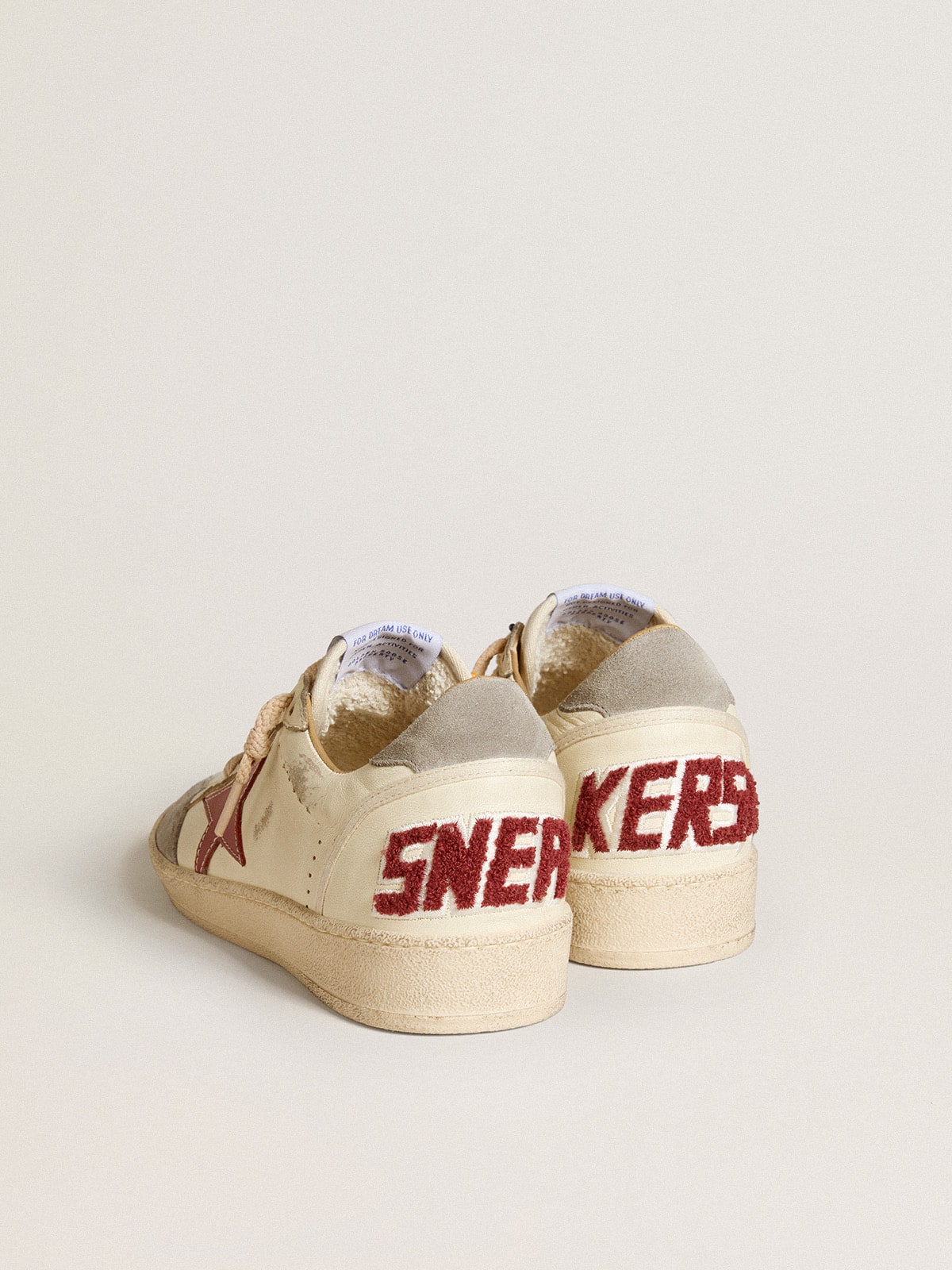 Golden Goose Women's Ball Star LTD in nappa with leather star and silver suede heel tab