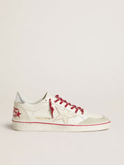 Golden Goose Women’s Ball Star LTD LNY in white leather with a lived-in effect