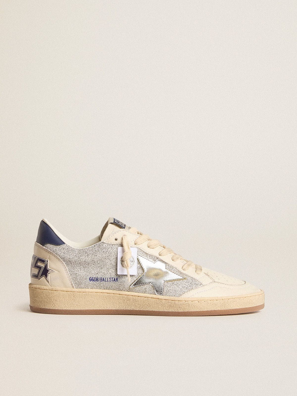 Golden Goose Women's Ball Star LTD in Swarovski crystals and leather with gold laminated star