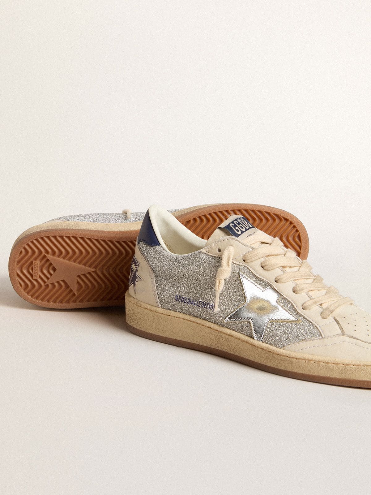 Golden Goose Women's Ball Star LTD in Swarovski crystals and leather with gold laminated star